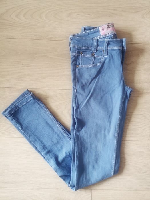 Jeansy biodrówki rozm. 36