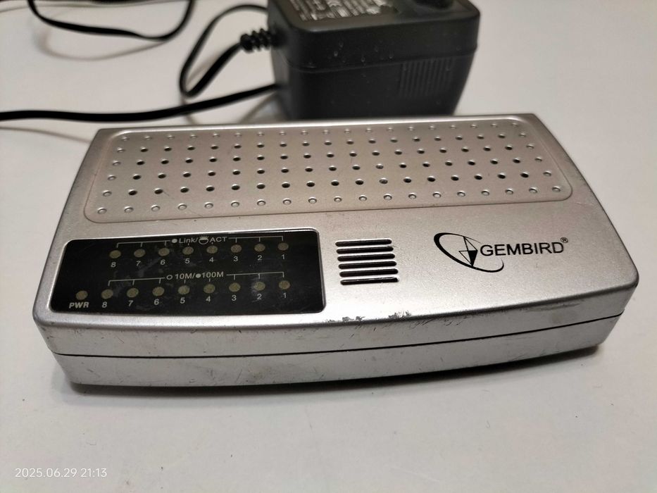 Комутатор мережевий Gembird NS-8P (NS-8P/NS-8P2)