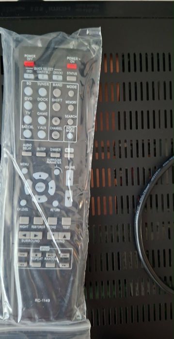 Amplituner 5.1 Denon AVR-1312 + nowy pilot RC-1149. Stan BDB, 100% sprawny