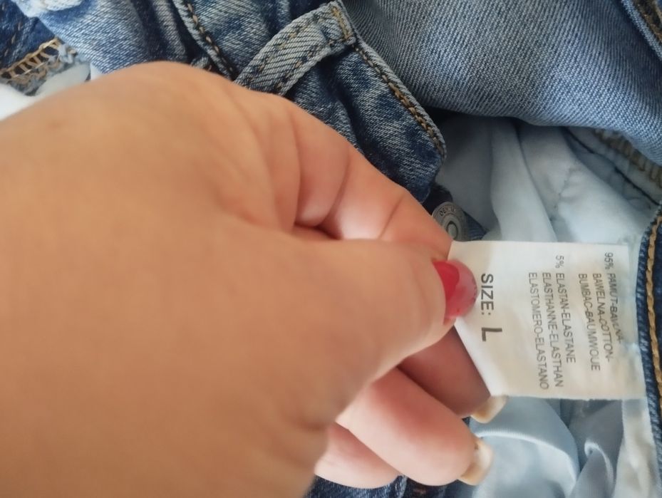 Spodnie damskie jeansy denim