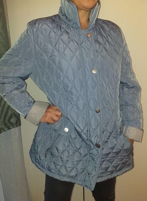 Kurtka Basler r40 pikowana błękitna liliowa