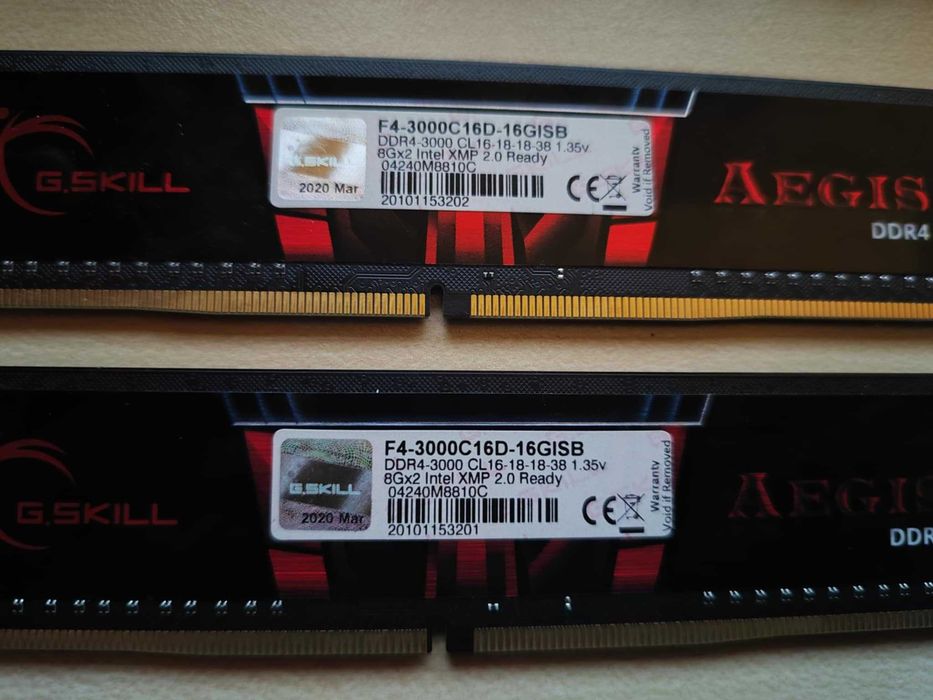 Pamięci RAM G.SKILL Aegis DDR4 16 GB (2x8 GB) 3000MHz CL16