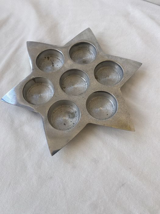 Suporte para velas em estanho 22 cm