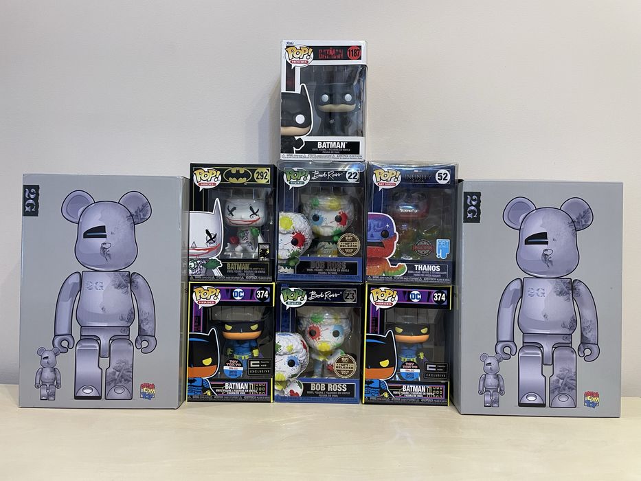 FunkoPOP ,Stranger Things, Batman,bearbrick, Bob Ross