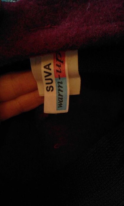 beret bordowy M wool wełna