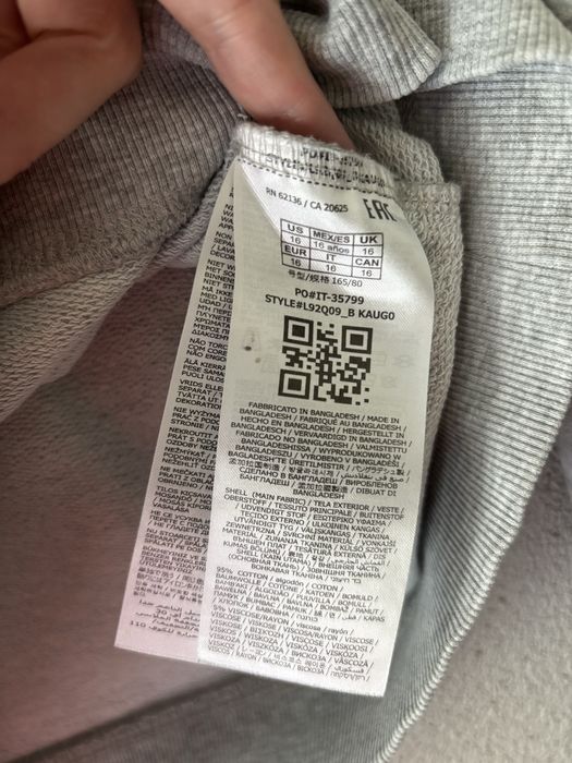 Guess bluza nowa z kapturem szara xs s bawelna premium eko dresowa