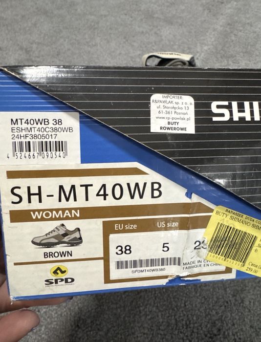 Buty Shimano SH-MT40 WB  Rozm 38 wkładka 23.8