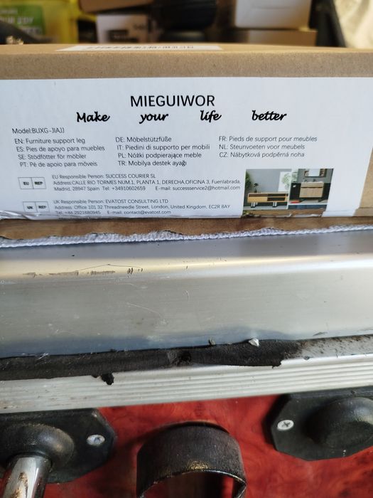 Nóżki regulowane do mebli