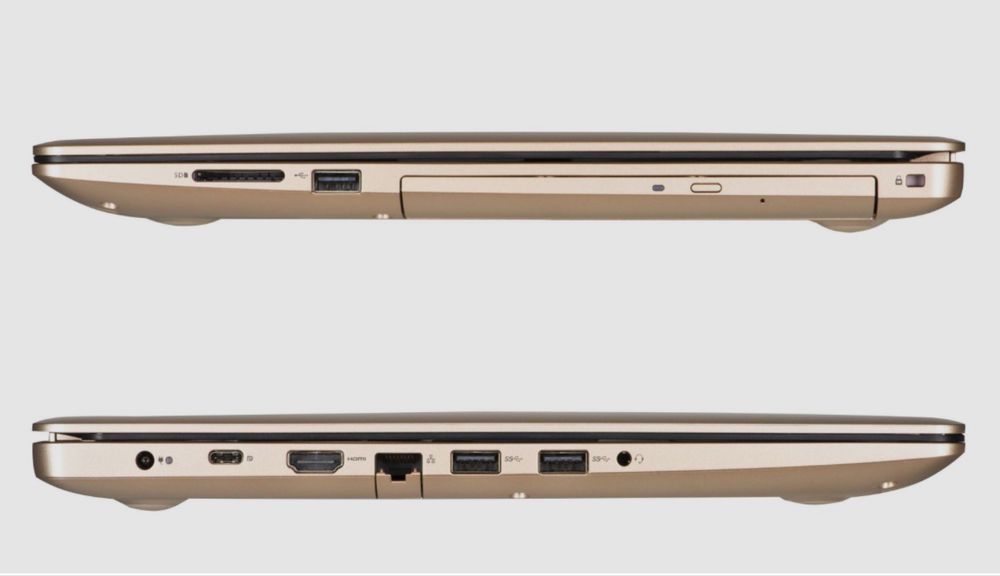 Złoty laptop Dell P75F 16 GB RAM 1TB Win 11