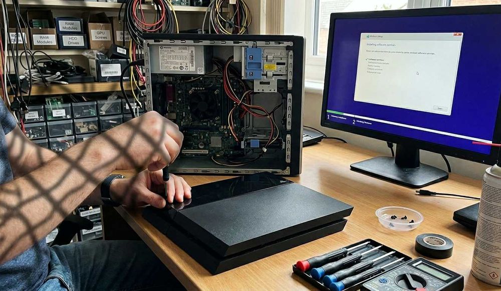 Reparação de Computadores, PlayStation e comandos | Limpeza, Formatação e Otimização - Troca pasta Térmica