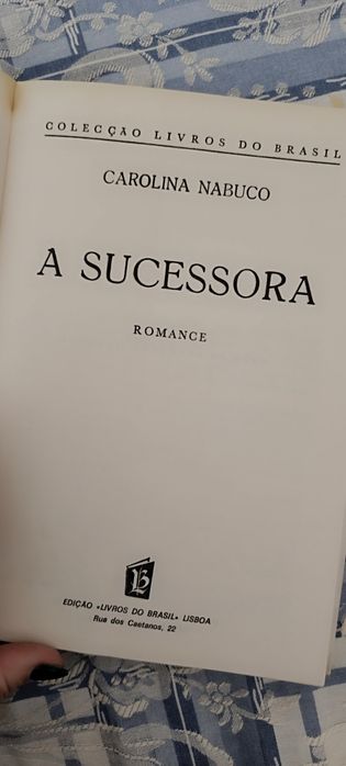 Livro A Sucessora de Carolina Nabuco.