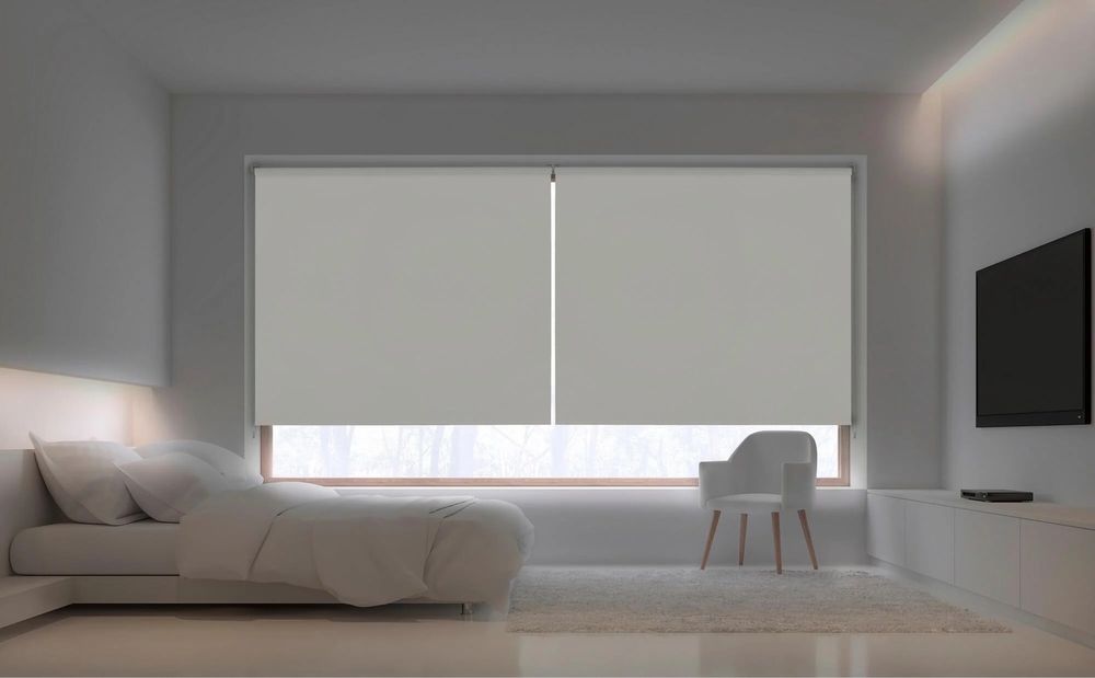 Cortinas de rolo blackout branco
