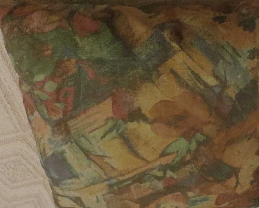 Almofadas c/ enchimento Tecido Jaguard, esverdeadas - Conjunto. 3