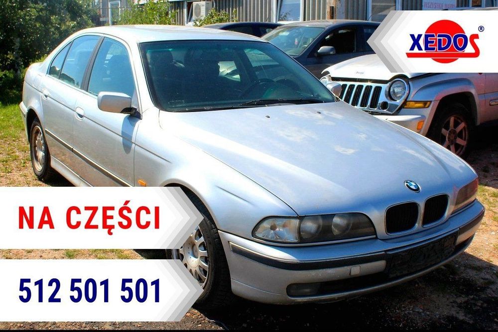 BMW 5 E39 1999 2.5i M52B25 Sedan (MASKA, ZDERZAK, LAMPA, BŁOTNIK, DRZWI, SZYBA, FOTEL)