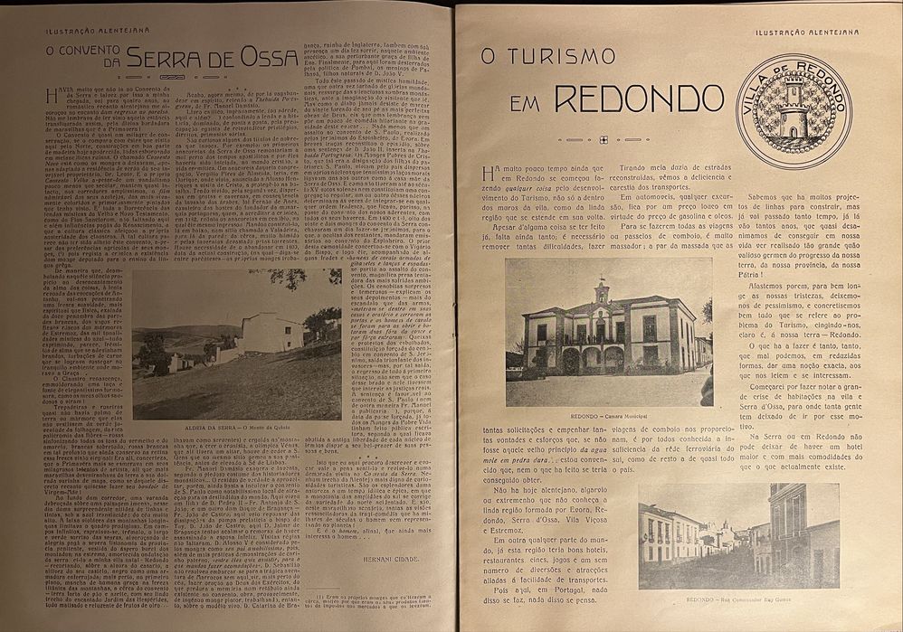 RARIDADE revista Ilustracao Alentejana 1929 n6 Vila de Redondo