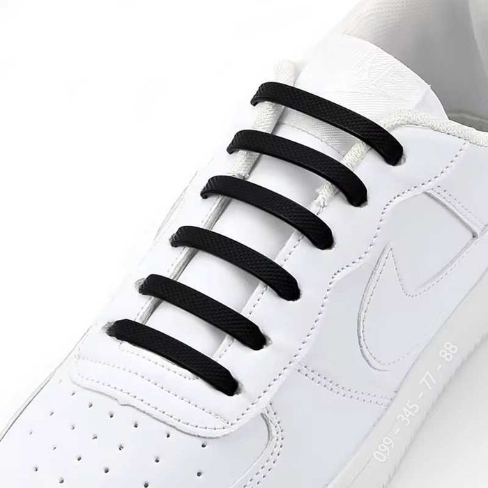 Шнурки силіконові еластичні без зав'язок та бантів (14 штук)