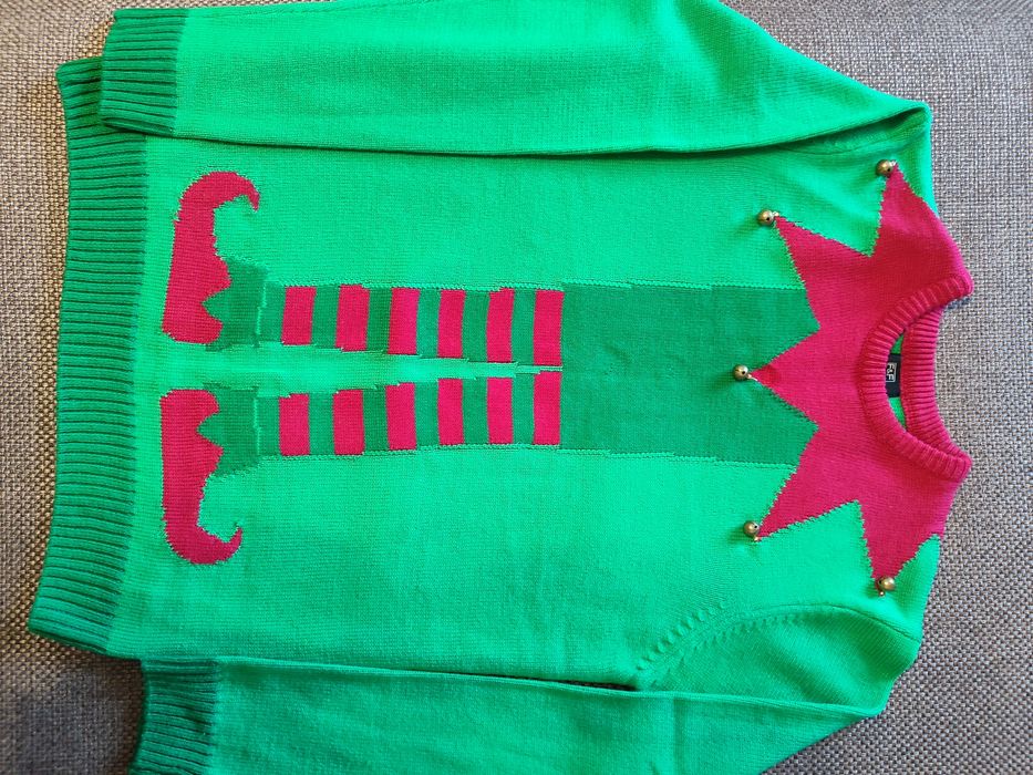 Светр святковий новорічний ельф /М