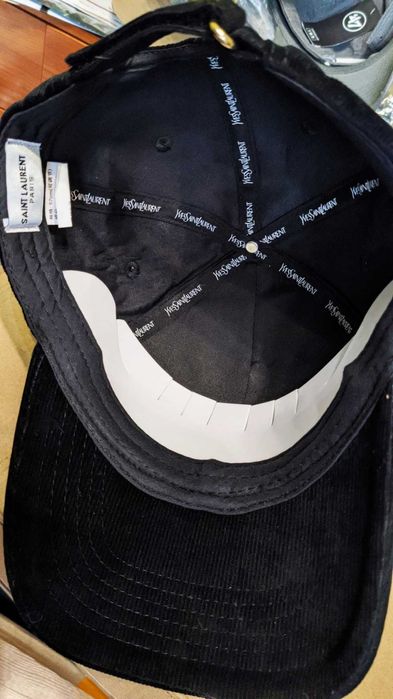 Вельветова бейсболка кепка New Era Yves Saint Laurent