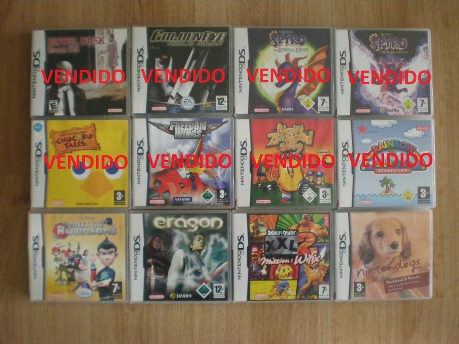 Nintendo DS - 33 jogos - todos com caixa