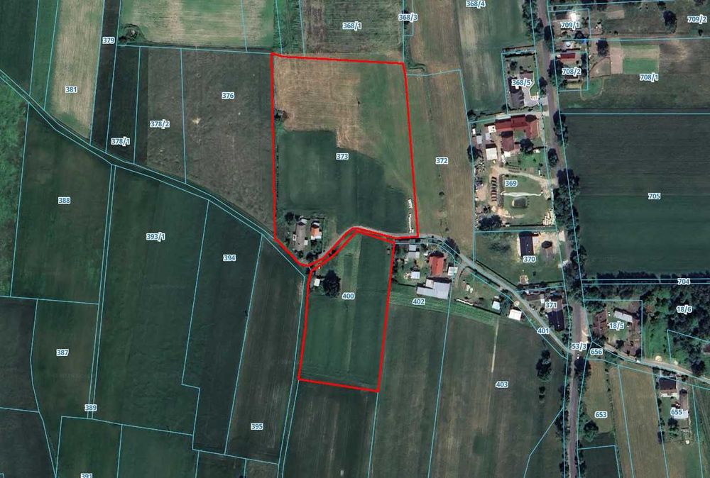 27 200 m² gruntu (2,72 ha) | Dom + stodoła + garaż | Zamiana na 3 pokoje w Opolu