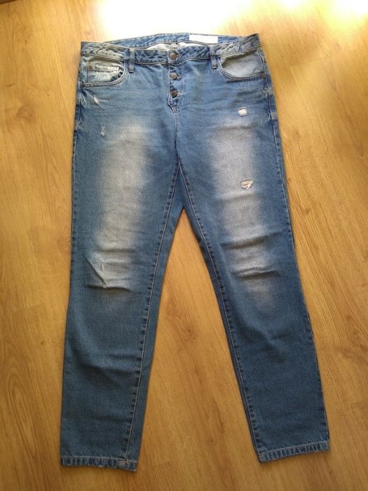 Jeansy typu boyfriendy rozm. 44