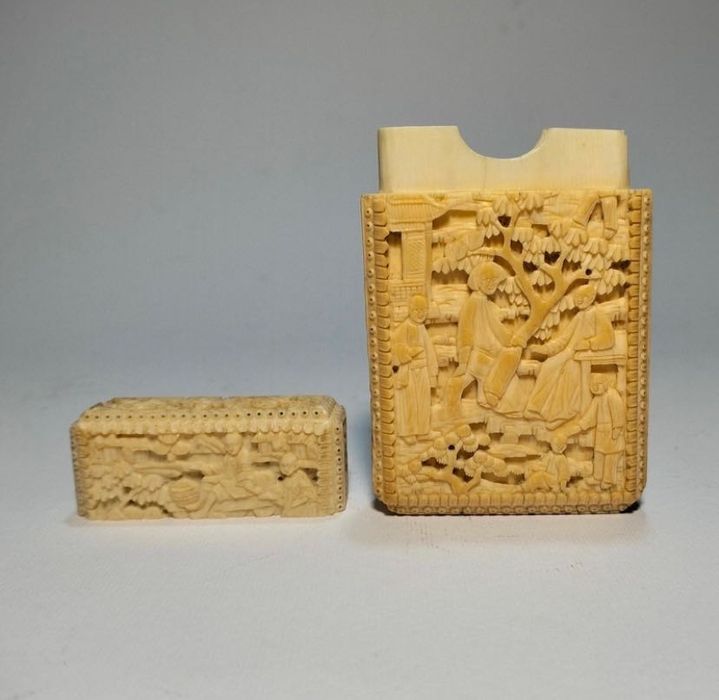 Invulgar Cartoneira Chinesa china Cantão Cantonesa. séc. XIX (A1)