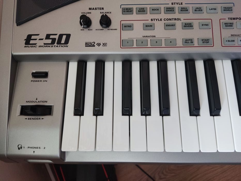 Roland e50, statyw, pedał sustain rolanda i instrukcja pl eng Błonie ...