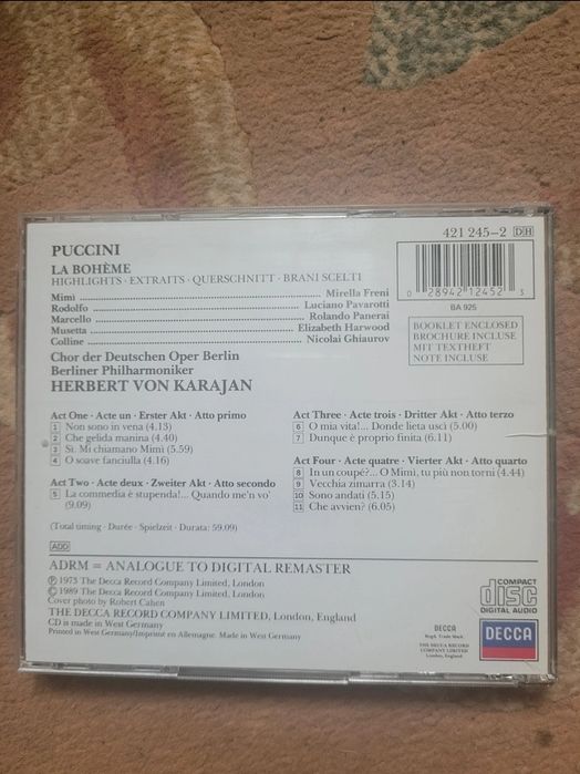 Puccini "La Boheme"