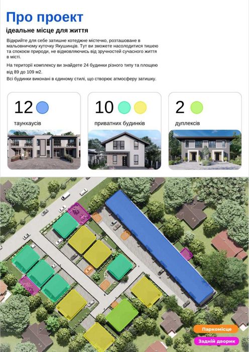 Дуплекс в котеджному містечку