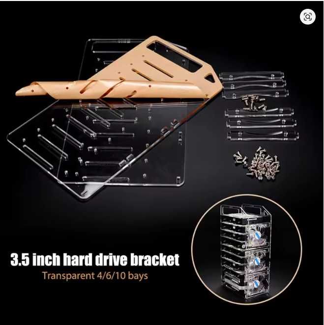 diy acrílico suporte de disco rígido