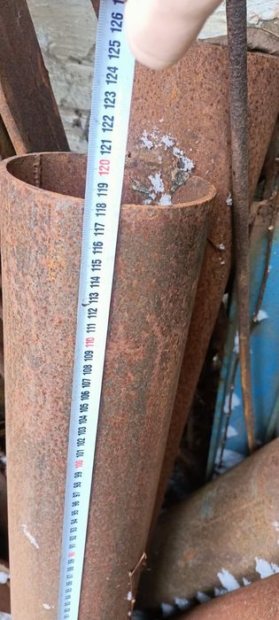 Труба металева діаметр 135 мм наружний , довжина 1150-1180 мм,стінка 3