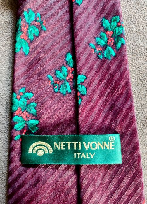 Świąteczny krawat włoski