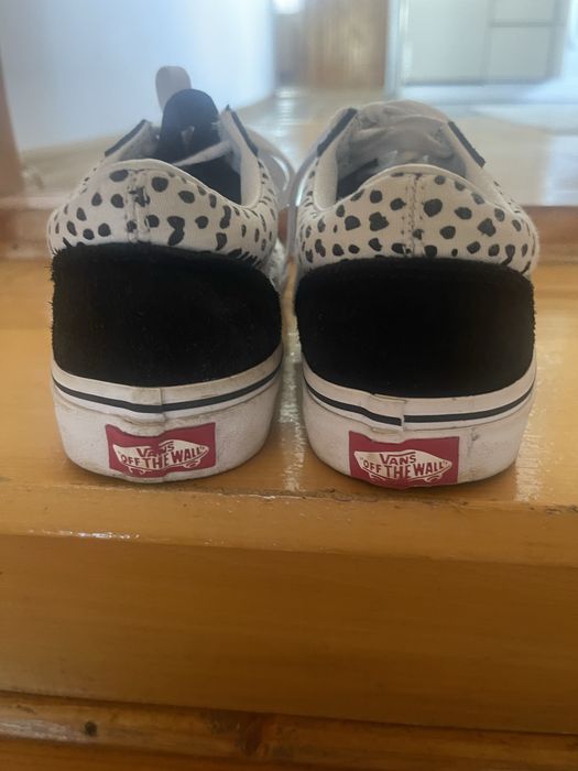 Trampki vans bialo czarne