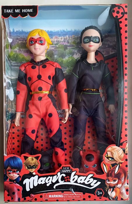 Кукла Леди Баг и Супер Кот,набор с героями,леді баг і супер кіт