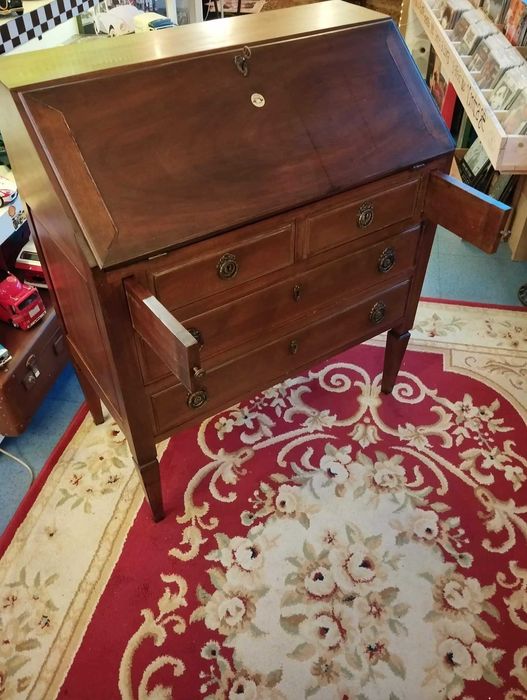 Escrivaninha  Vintage Madeira de Castanho