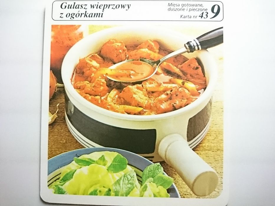 Karta Kulinarna Nr 43 Gulasz Wieprzowy z Ogórkami