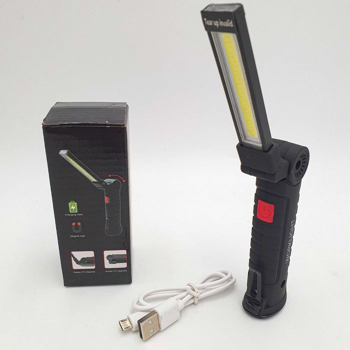 LED фонарик Worklight W-51 с аккумулятором и магнитом