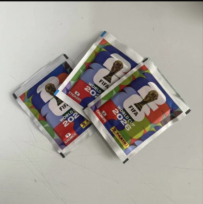 70 Saquetas de cromos/figurinhas Panini Copa do Mundo 2026
