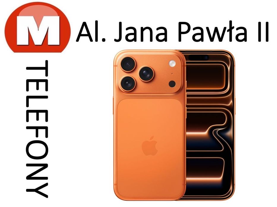 NOWY iPhone 17 Pro 256GB Pomarańczowy Mtelefony Polska Dystrybucja