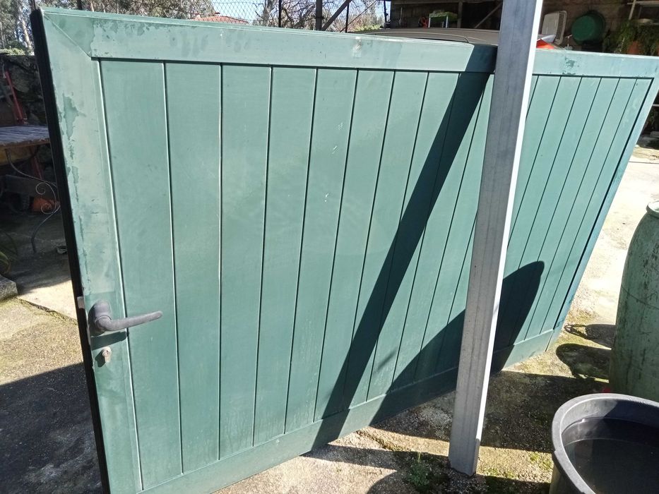 Portão Novo de 2 FOLHAS verde