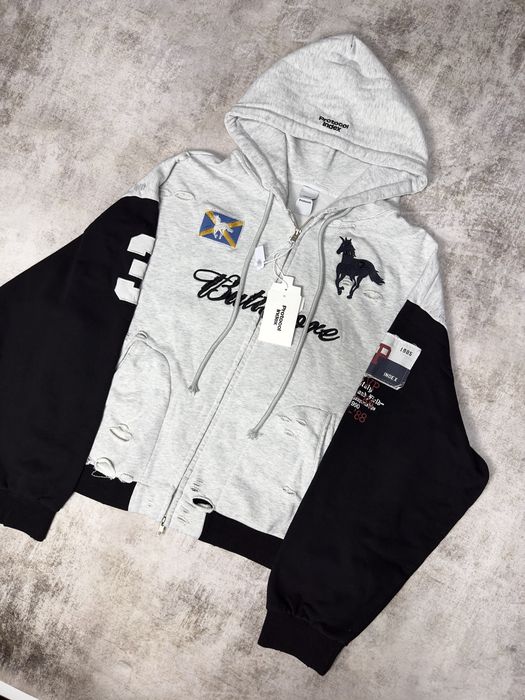 Худі Protocol Index худи protocol index zip hoodie grailz project g/r grey archive opium M L