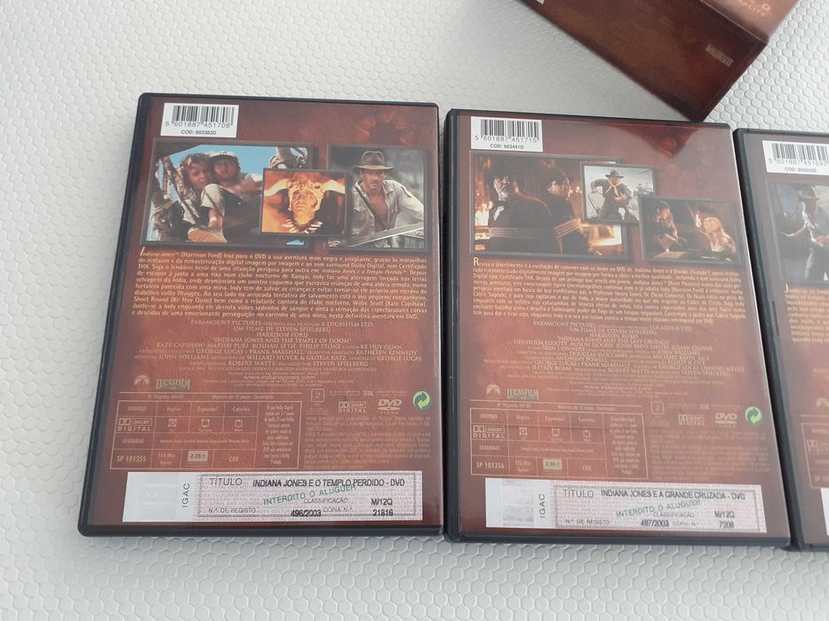 Colecção Indiana Jones em DVD