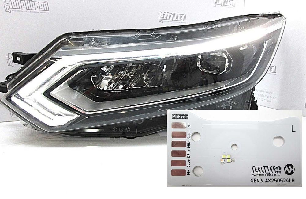 Naprawa LED Nissan Qashqai  J11  Full Led światła dzienne