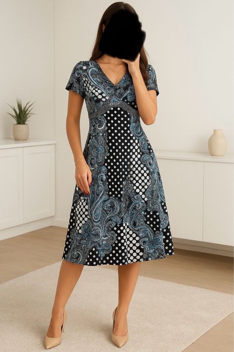 Letnia satynowa sukienka Departure