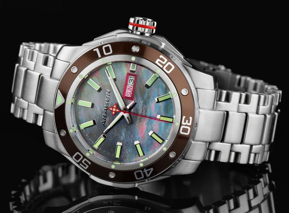 Часы ARAGON Superjet 346BRN NH36A 44mm. Automatic 500 MT.