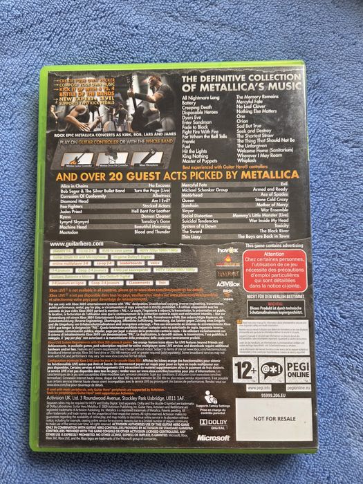Guitar Hero Metallica Xbox 360
