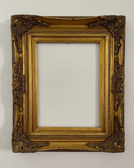 Rama 61 cm x 51 cm Drewno Vintage Stara  Barok Rokoko