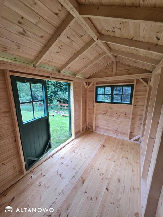 Domek narzędziowy drewniany, ogrodowy 3x3 drewutnia | producent | rod