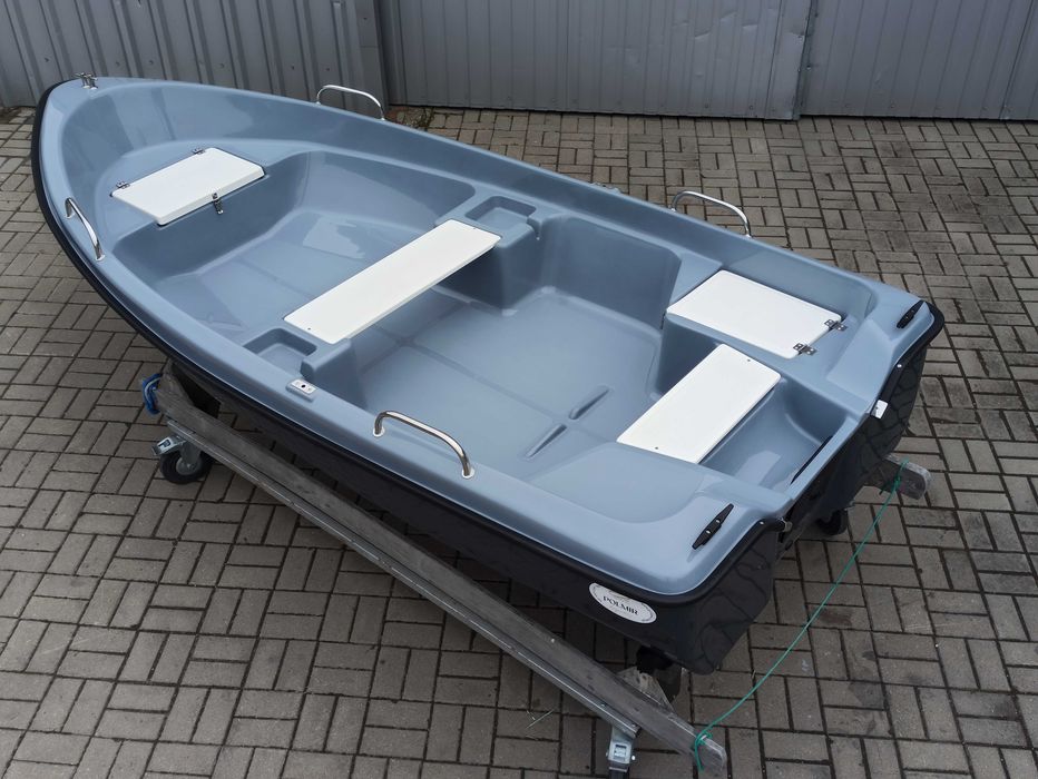 ! PROMOCJA ! łódź wędkarska, wiosłowo-motorowa DELFINA 360 z relingami
