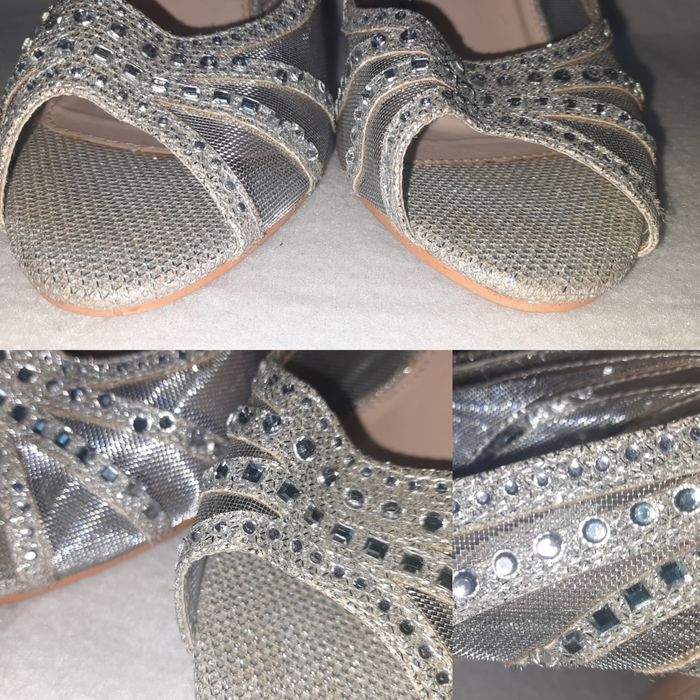 Серебристые босоножки Stephan p.40